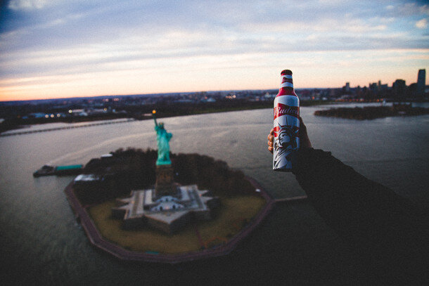 Budweiser limited-edition patriotic packaging. Photo by 13thWitness for Budweiser.
